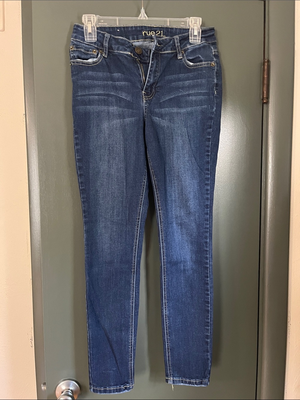 rue21 Women's Medium Blue Stretch Skinny Jeans